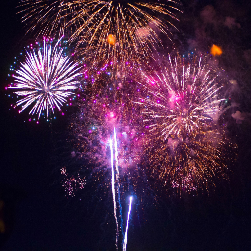 tuile feu d'artifice